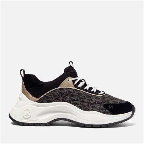 michael michael kors women's dara trainer sneakers|Dara Nylon Gabardine and Logo Trainer .